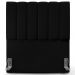 Cabeceira Cama Box Solteiro 100 cm Dália W01 Suede Preto - Lyam Decor