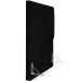 Cabeceira Cama Box Solteiro 100 cm Dália W01 Suede Preto - Lyam Decor