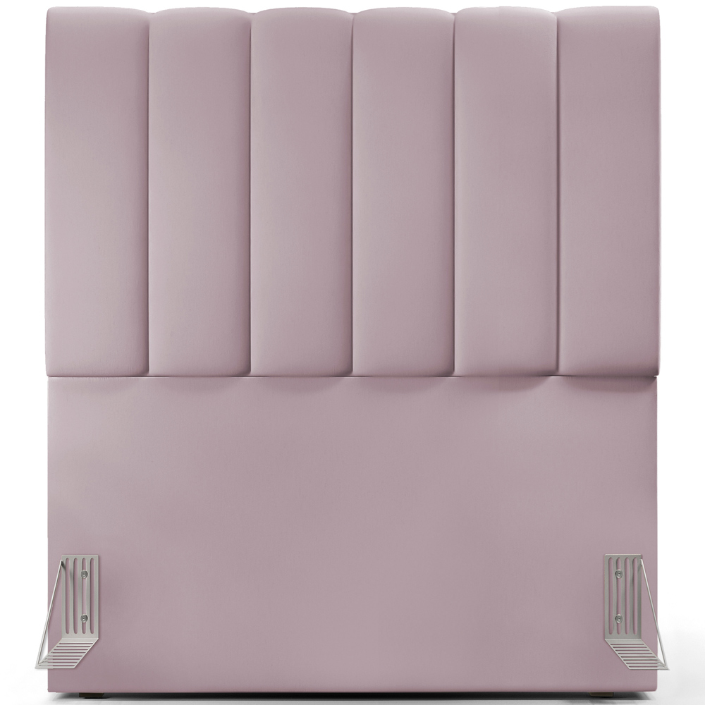Cabeceira Cama Box Solteiro 100 cm Dália W01 Suede Rosê - Lyam Decor