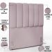 Cabeceira Cama Box Solteiro 100 cm Dália W01 Suede Rosê - Lyam Decor