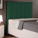 Cabeceira Cama Box Solteiro 100 cm Dália W01 Suede Verde Musgo - Lyam Decor