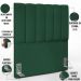 Cabeceira Cama Box Solteiro 100 cm Dália W01 Suede Verde Musgo - Lyam Decor