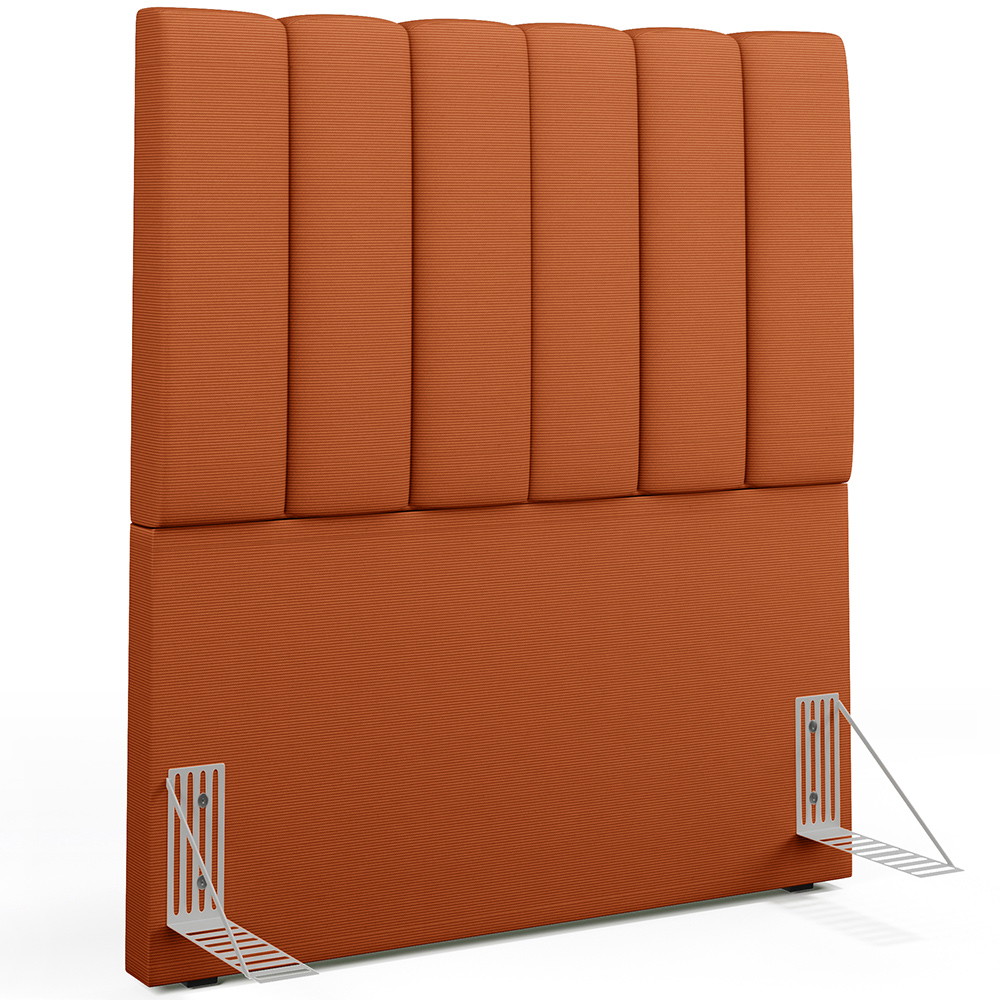 Cabeceira Cama Box Solteiro 100 cm Dália W01 Tecido Terracota - Lyam Decor