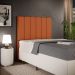 Cabeceira Cama Box Solteiro 100 cm Dália W01 Tecido Terracota - Lyam Decor