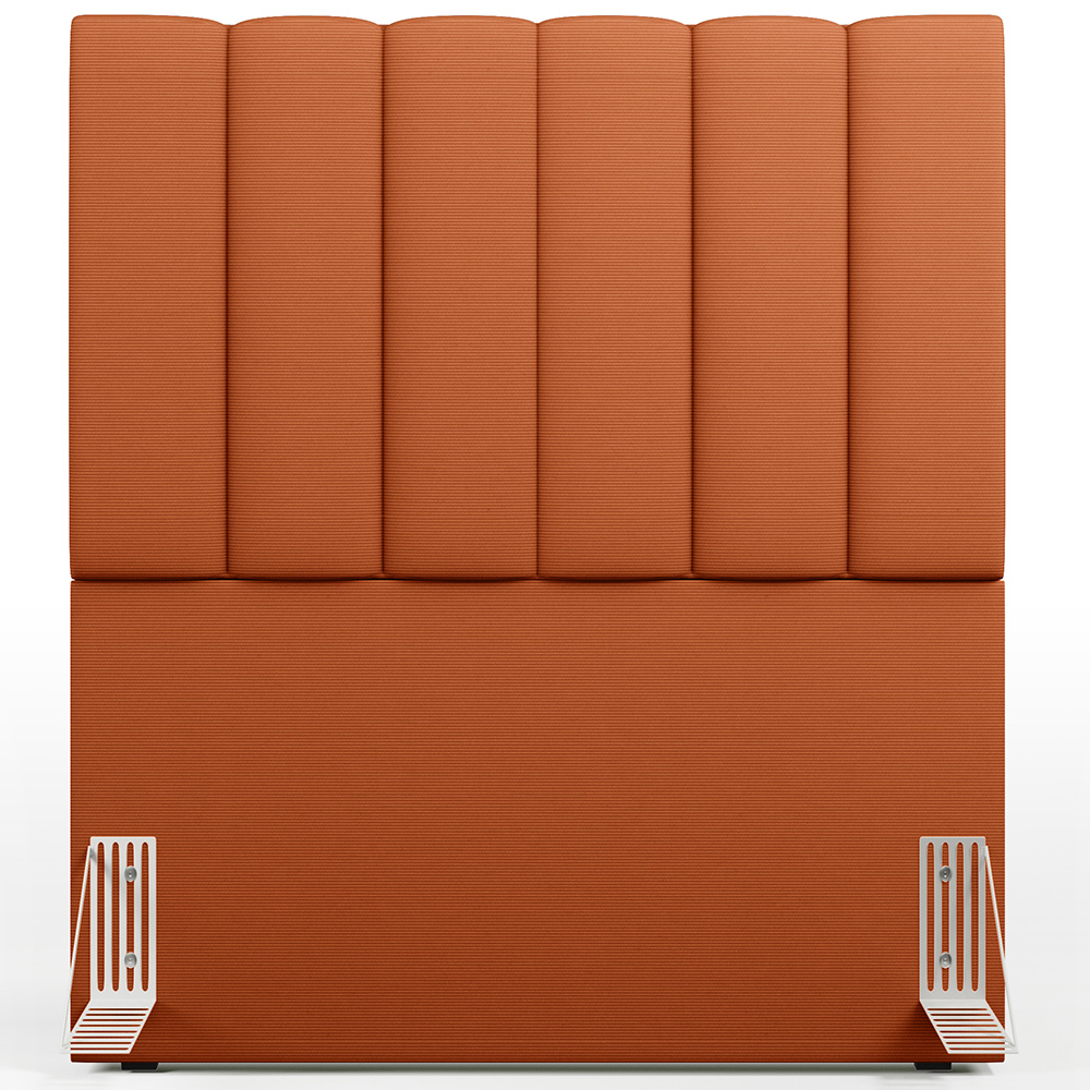 Cabeceira Cama Box Solteiro 100 cm Dália W01 Tecido Terracota - Lyam Decor