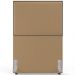 Cabeceira Cama Box Solteiro Com Tachas 100 cm Vicenza L02 Bouclê Mostarda - Lyam Decor