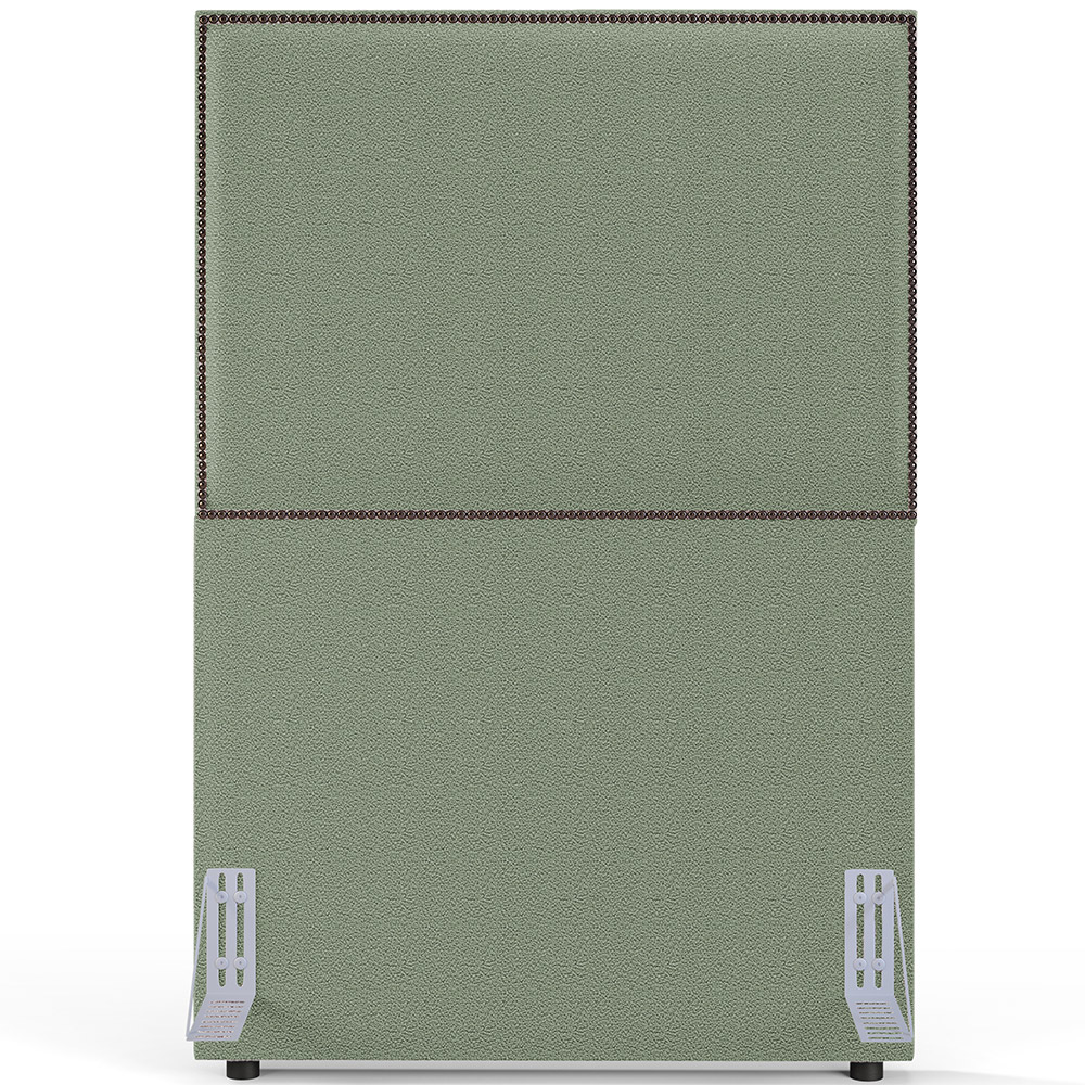 Cabeceira Cama Box Solteiro Com Tachas 100 cm Vicenza L02 Bouclê Oliva - Lyam Decor