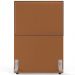 Cabeceira Cama Box Solteiro Com Tachas 100 cm Vicenza L02 Bouclê Terracota - Lyam Decor
