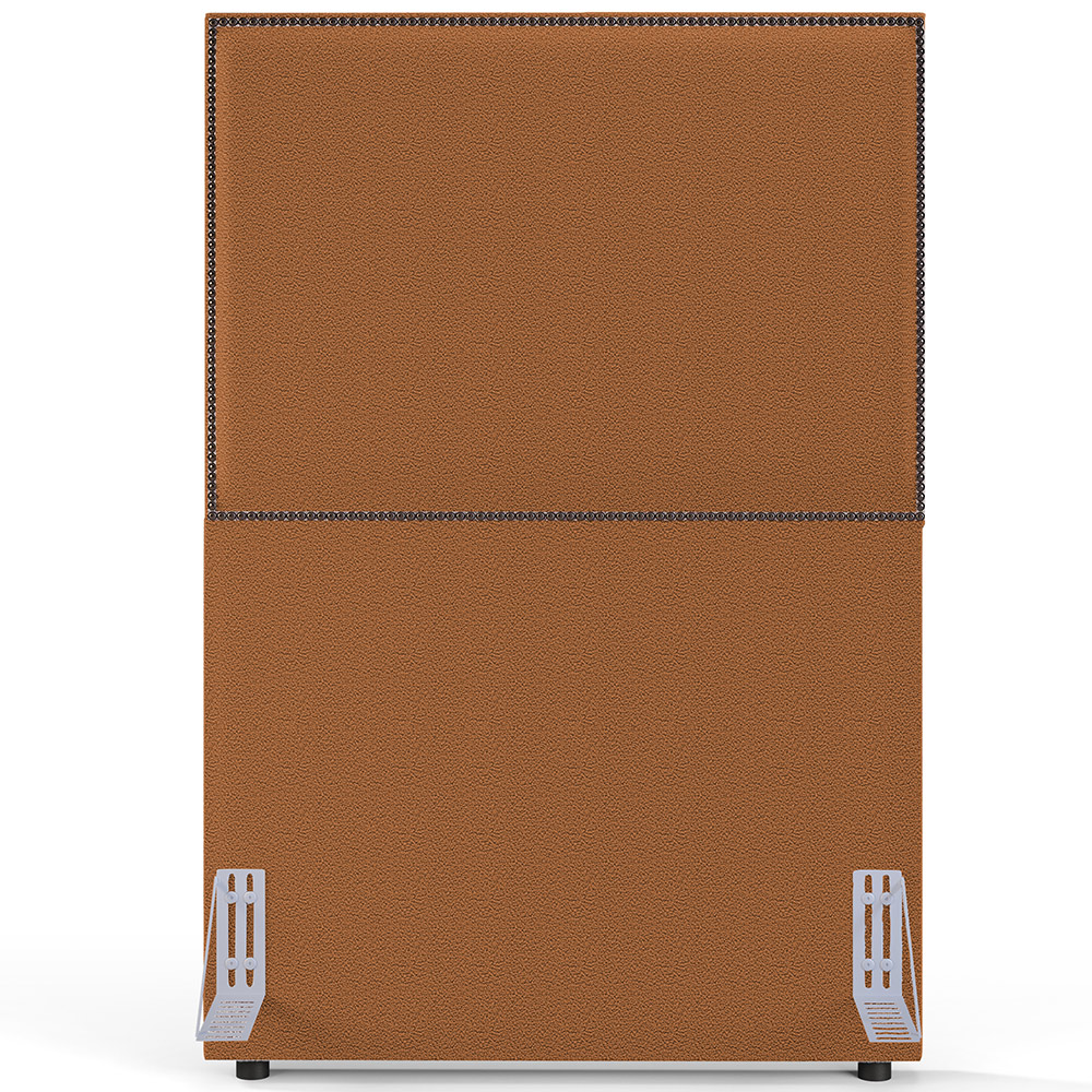 Cabeceira Cama Box Solteiro Com Tachas 100 cm Vicenza L02 Bouclê Terracota - Lyam Decor