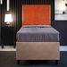 Cabeceira Cama Box Solteiro Com Tachas 100 cm Vicenza L02 Couríssimo Camel - Lyam Decor