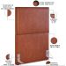Cabeceira Cama Box Solteiro Com Tachas 100 cm Vicenza L02 Couríssimo Camel - Lyam Decor