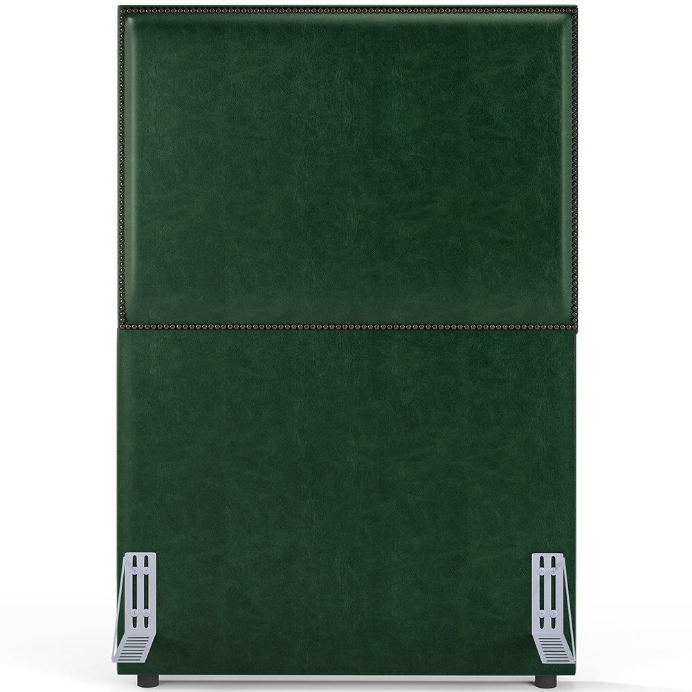 Cabeceira Cama Box Solteiro Com Tachas 100 cm Vicenza L02 Facto Verde Musgo - Lyam Decor