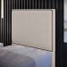 Cabeceira Cama Box Solteiro Com Tachas 100 cm Vicenza L02 Linho Bege - Lyam Decor