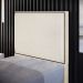Cabeceira Cama Box Solteiro Com Tachas 100 cm Vicenza L02 Linho Champagne - Lyam Decor