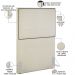 Cabeceira Cama Box Solteiro Com Tachas 100 cm Vicenza L02 Linho Champagne - Lyam Decor