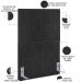 Cabeceira Cama Box Solteiro Com Tachas 100 cm Vicenza L02 Linho Chumbo - Lyam Decor