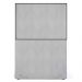 Cabeceira Cama Box Solteiro Com Tachas 100 cm Vicenza L02 Linho Cinza - Lyam Decor