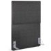 Cabeceira Cama Box Solteiro Com Tachas 100 cm Vicenza L02 Linho Cinza Escuro - Lyam Decor