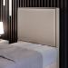 Cabeceira Cama Box Solteiro Com Tachas 100 cm Vicenza L02 Linho Cru - Lyam Decor