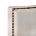 Cabeceira Cama Box Solteiro Com Tachas 100 cm Vicenza L02 Linho Cru - Lyam Decor