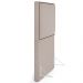 Cabeceira Cama Box Solteiro Com Tachas 100 cm Vicenza L02 Linho Cru - Lyam Decor