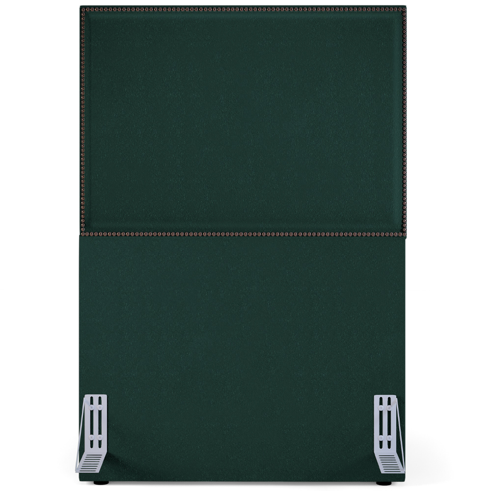 Cabeceira Cama Box Solteiro Com Tachas 100 cm Vicenza L02 Linho Verde Musgo - Lyam Decor