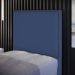 Cabeceira Cama Box Solteiro Com Tachas 100 cm Vicenza L02 Suede Azul Marinho - Lyam Decor