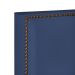Cabeceira Cama Box Solteiro Com Tachas 100 cm Vicenza L02 Suede Azul Marinho - Lyam Decor