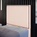 Cabeceira Cama Box Solteiro Com Tachas 100 cm Vicenza L02 Suede Bege - Lyam Decor