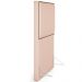 Cabeceira Cama Box Solteiro Com Tachas 100 cm Vicenza L02 Suede Bege - Lyam Decor
