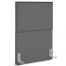 Cabeceira Cama Box Solteiro Com Tachas 100 cm Vicenza L02 Suede Cinza - Lyam Decor