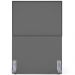 Cabeceira Cama Box Solteiro Com Tachas 100 cm Vicenza L02 Suede Cinza - Lyam Decor