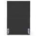 Cabeceira Cama Box Solteiro Com Tachas 100 cm Vicenza L02 Suede Preto - Lyam Decor