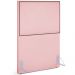 Cabeceira Cama Box Solteiro Com Tachas 100 cm Vicenza L02 Suede Rosê - Lyam Decor