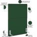 Cabeceira Cama Box Solteiro Com Tachas 100 cm Vicenza L02 Suede Verde Musgo - Lyam Decor