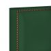 Cabeceira Cama Box Solteiro Com Tachas 100 cm Vicenza L02 Suede Verde Musgo - Lyam Decor