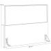 Cabeceira Casal Vicenza 140 cm Facto Verde Musgo L02 E 2 Mesas De Cabeceira Work Branco - Lyam Decor