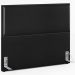 Cabeceira Casal Vicenza 140cm Couríssimo Preto L02 Com 2 Mesas de Cabeceira Work Branco - Lyam Decor