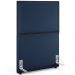 Cabeceira Solteiro Vicenza 100 L02 Facto Azul Marinho E 1 Mesa De Cabeceira Work Branco - Lyam Decor