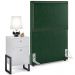 Cabeceira Solteiro Vicenza 100 L02 Facto Verde Musgo E 01 Mesa De Cabeceira Work Branco - Lyam Decor