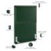 Cabeceira Solteiro Vicenza 100 L02 Facto Verde Musgo E 01 Mesa De Cabeceira Work Branco - Lyam Decor