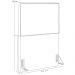 Cabeceira Solteiro Vicenza 100 L02 Facto Verde Musgo E 01 Mesa De Cabeceira Work Branco - Lyam Decor