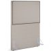 Cabeceira Solteiro Vicenza 100 cm Linho Bege L02 Com 01 Mesa de Cabeceira Work Branco - Lyam Decor