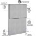 Cabeceira Solteiro Vicenza 100 cm Linho Cinza L02 Com 01 Mesa de Cabeceira Work Branco - Lyam Decor