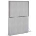 Cabeceira Solteiro Vicenza 100 cm Linho Cinza L02 Com 01 Mesa de Cabeceira Work Preto - Lyam Decor