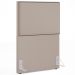 Cabeceira Solteiro Vicenza 100 cm Linho Cru L02 Com 01 Mesa de Cabeceira Work Branco - Lyam Decor