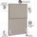 Cabeceira Solteiro Vicenza 100 cm Linho Cru L02 Com 01 Mesa de Cabeceira Work Branco - Lyam Decor