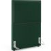 Cabeceira Solteiro Vicenza 100cm L02 Bouclê Verde Com 01 Mesa de Cabeceira Work Branco - Lyam Decor