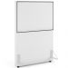 Cabeceira Solteiro Vicenza 100cm L02 Facto Branco Com 01 Mesa De Cabeceira Work Branco - Lyam Decor