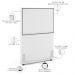 Cabeceira Solteiro Vicenza 100cm L02 Facto Branco Com 01 Mesa De Cabeceira Work Branco - Lyam Decor